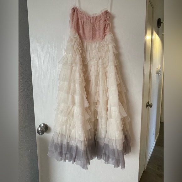 Traffic People Ombré Strapless Dress - Picture 2 of 6